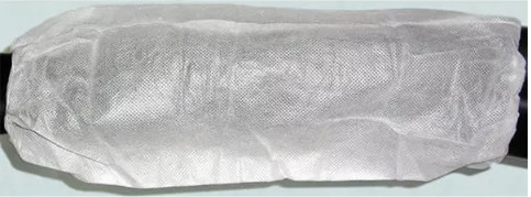 PPのPE材料の抵抗力がある使い捨て可能な袖カバーちり止めアルコール